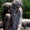 La statua dell'Appennino, del Giambologna, nel parco di Villa Demidoff a Vaglia