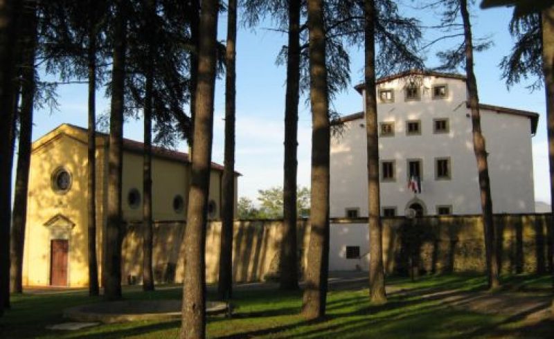 La villa vista dal parco