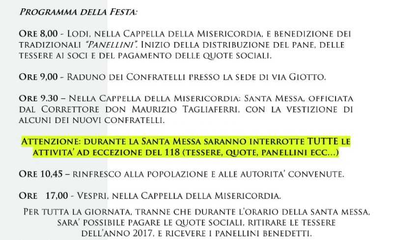 Manifesto per San Sebastiano 2017