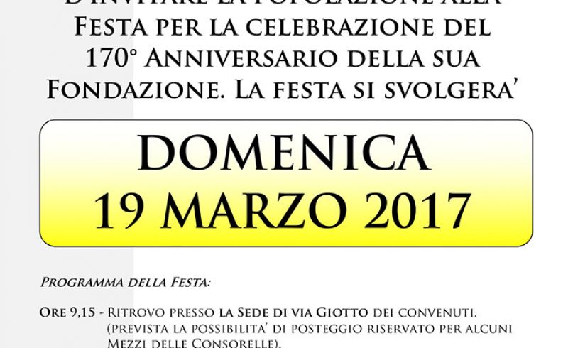 Manifesto per 170° anniversario