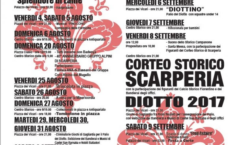 Calendario Diotto 2017