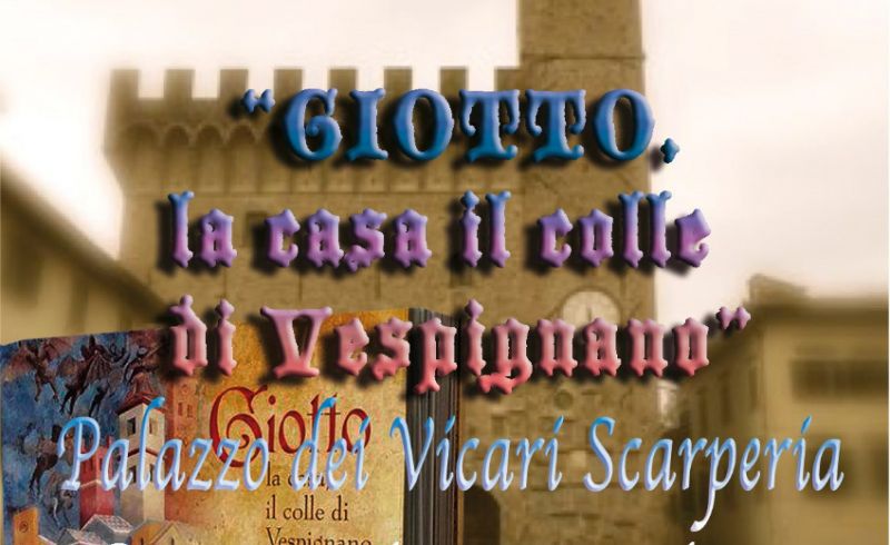locandina scarperia libro su Giotto