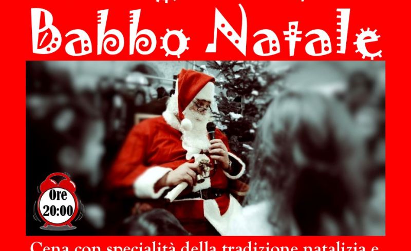 a cena con babbo natale
