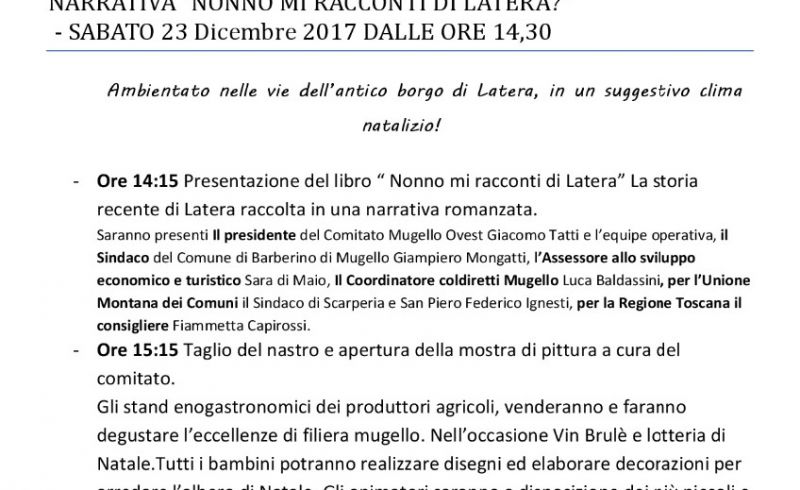 Latera 23 dicembre