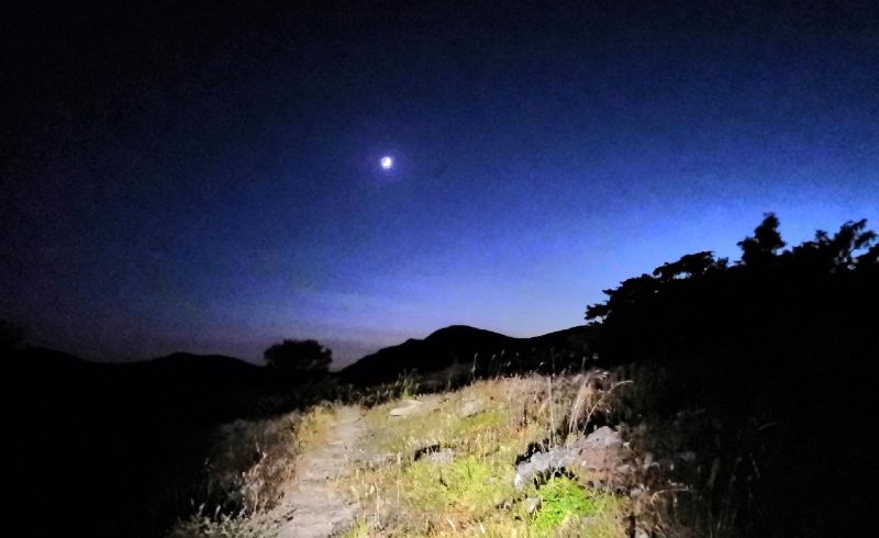 foto trekking notturno crespino