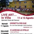 Live Art in Villa 11 e 12 agosto
