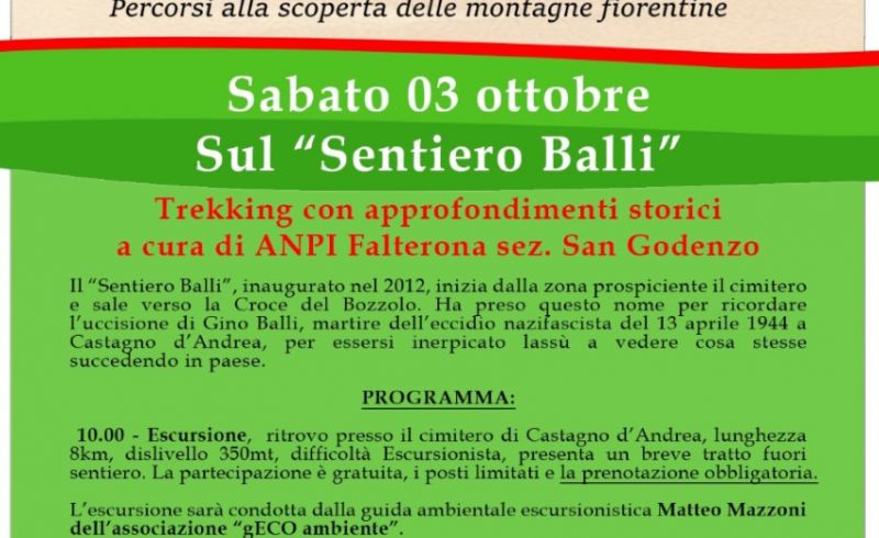 sul sentiero balli 3 ottobre
