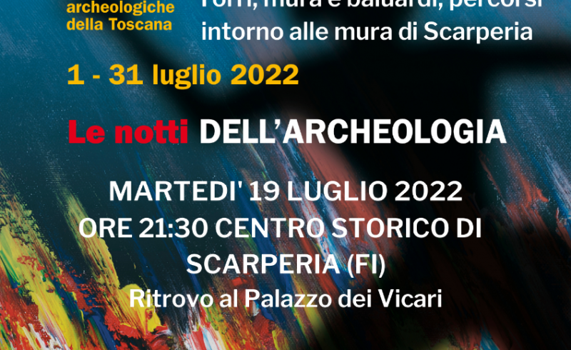Locandina Notti dell'Archeologia - Palazzo dei Vicari