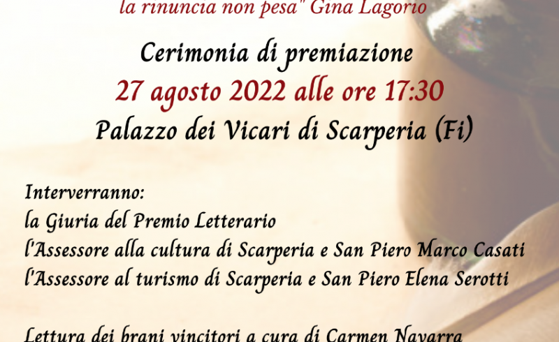 Locandina Premiazione Il Calamaio del Vicario