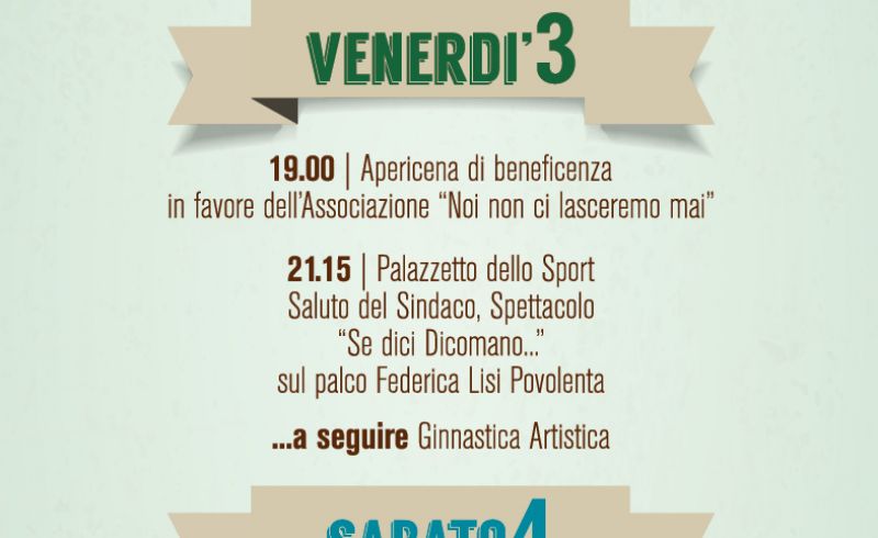 29th May and from 2nd till 5th/06 - SPORT FESTIVAL IN DICOMANO