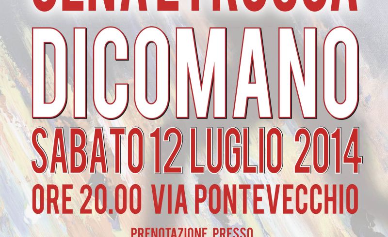 12th/07 - ETRUSCAN DINNER