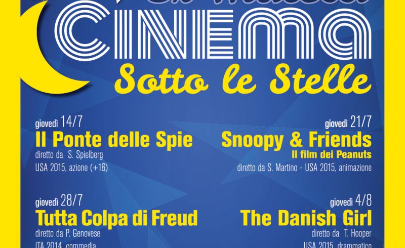 14,21,28/07- 4,25/8 - 8/09 - Cinema sotto le stelle a Dicomano