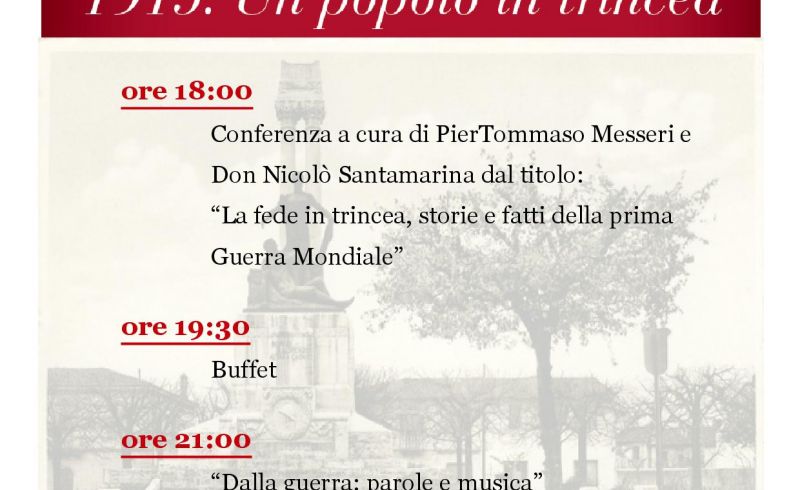 14th/06 - IL PIAVE MORMORO' conference, theatre and music 