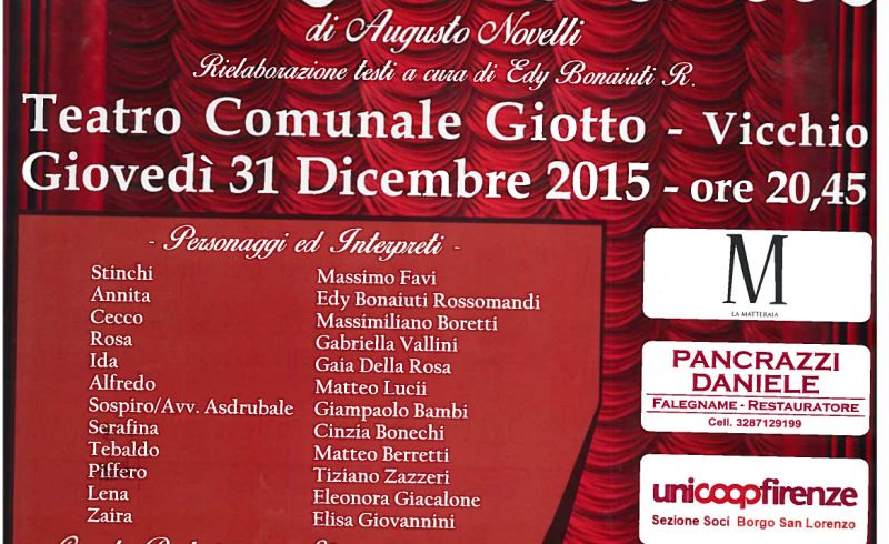 31st/12 - NEW YEAR'S EVE AT TEATRO GIOTTO IN VICCHIO