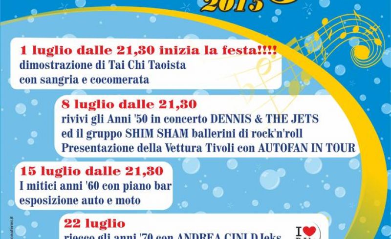 from 1st till 30th/07 - WEDNESDAY IN BORGO