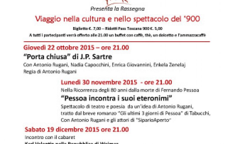 2015/16 - THEATRE AT VILLA PECORI GIRALDI