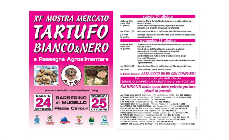 24th and 25th/10  -  EXHIBITION OF WHITE AND BLACK TRUFFLE
