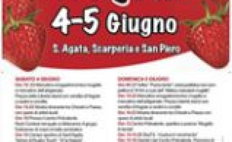 4th-5th/06 - STRAWBERRY FESTIVAL IN SANT'AGATA