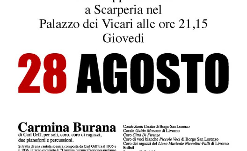 28th/08 - CARMINA BURANA