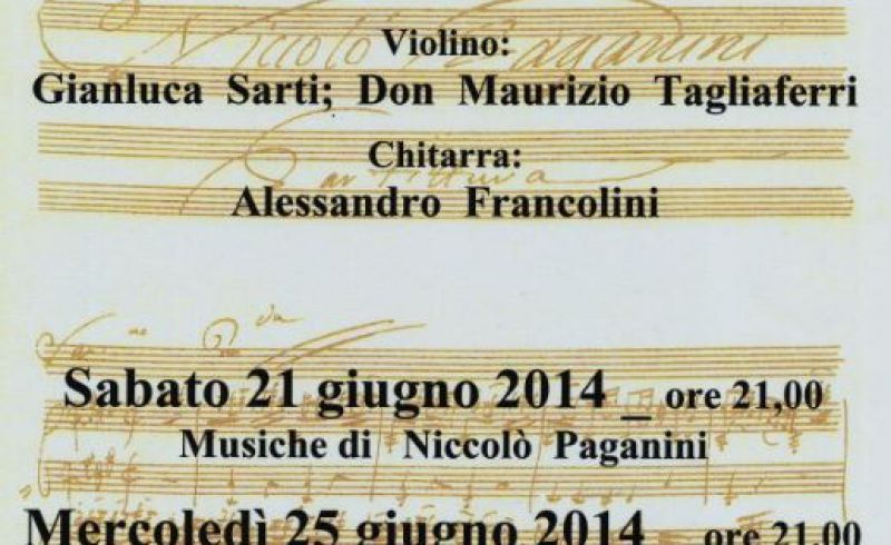 21st and 25th/06 - CONCERTS IN THE SANT'OMOBONO ORATORY