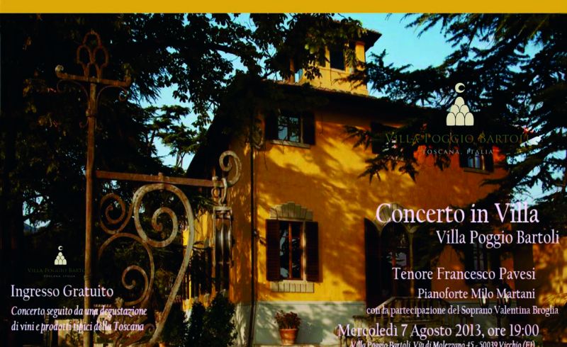 7/08 - CONCERT AT VILLA POGGIO BARTOLI 