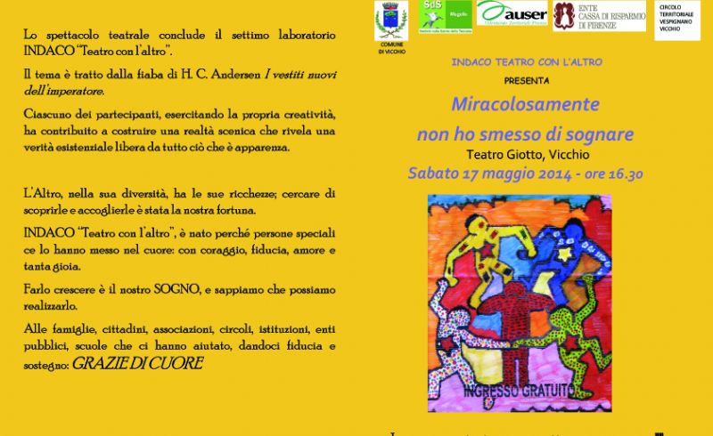 17/05 - SPETTACOLO TEATRALE 