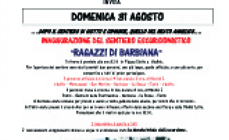 31st/08 - OPENING CEREMONY OF BARBIANA TRAIL by Gev